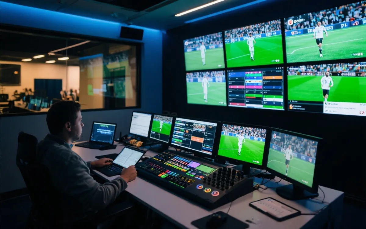 开幕日直播间与多屏内容工厂协作场景